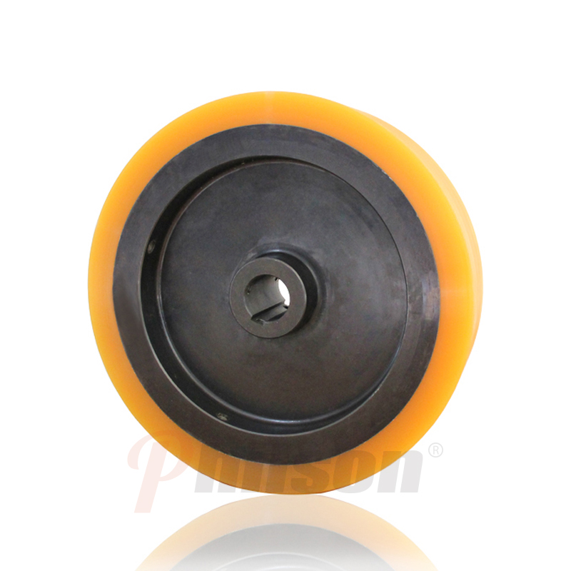 超高位双立柱堆垛机主动挂胶轮