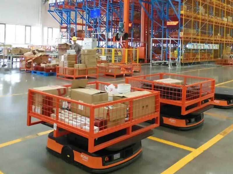 末端配送AGV减震轮